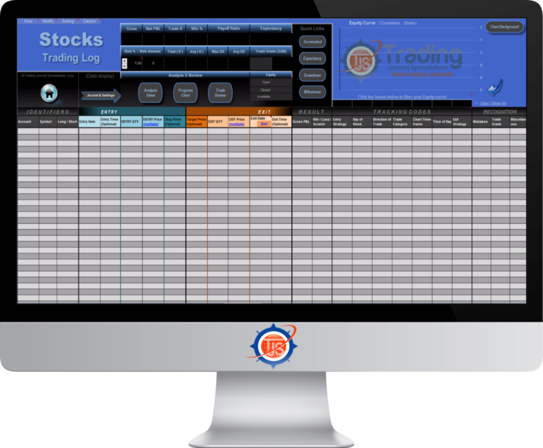 trading journal spreadsheet tjs