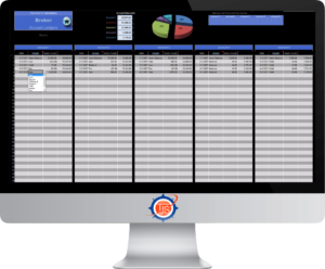 Image of the TJS Elite Broker Accounts, shown on a desktop monitor