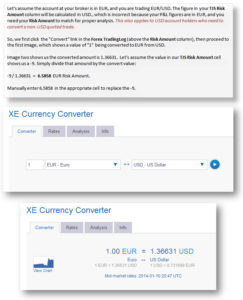 Risk amount conversion ex.